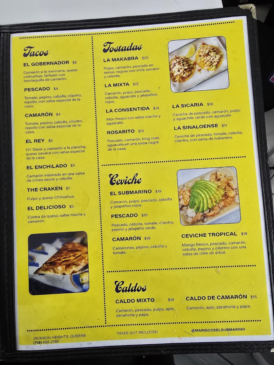 Mariscos El Submarino Menu - Image 4