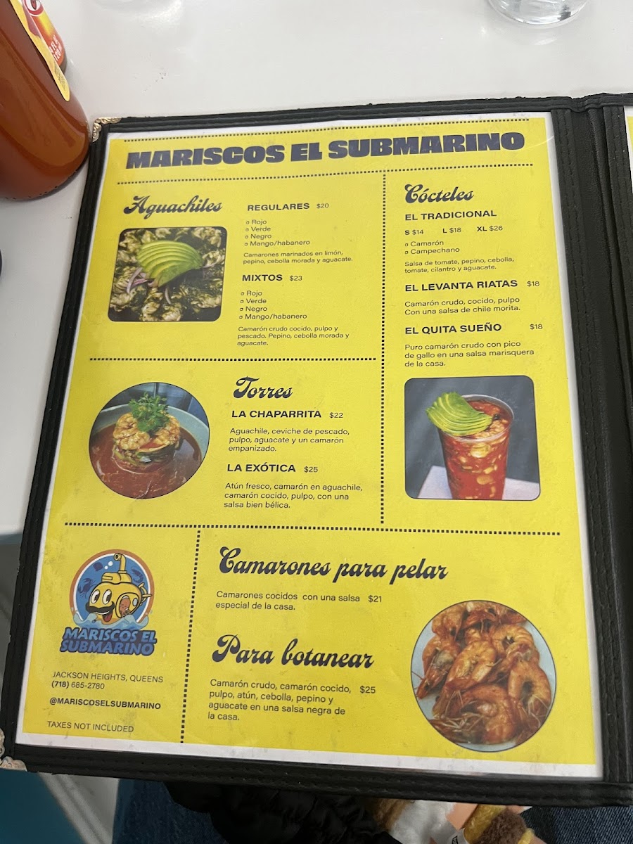 Mariscos El Submarino Menu - Image 6